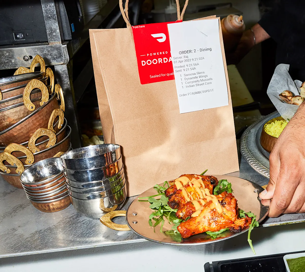 Delivery bag and ready-made food