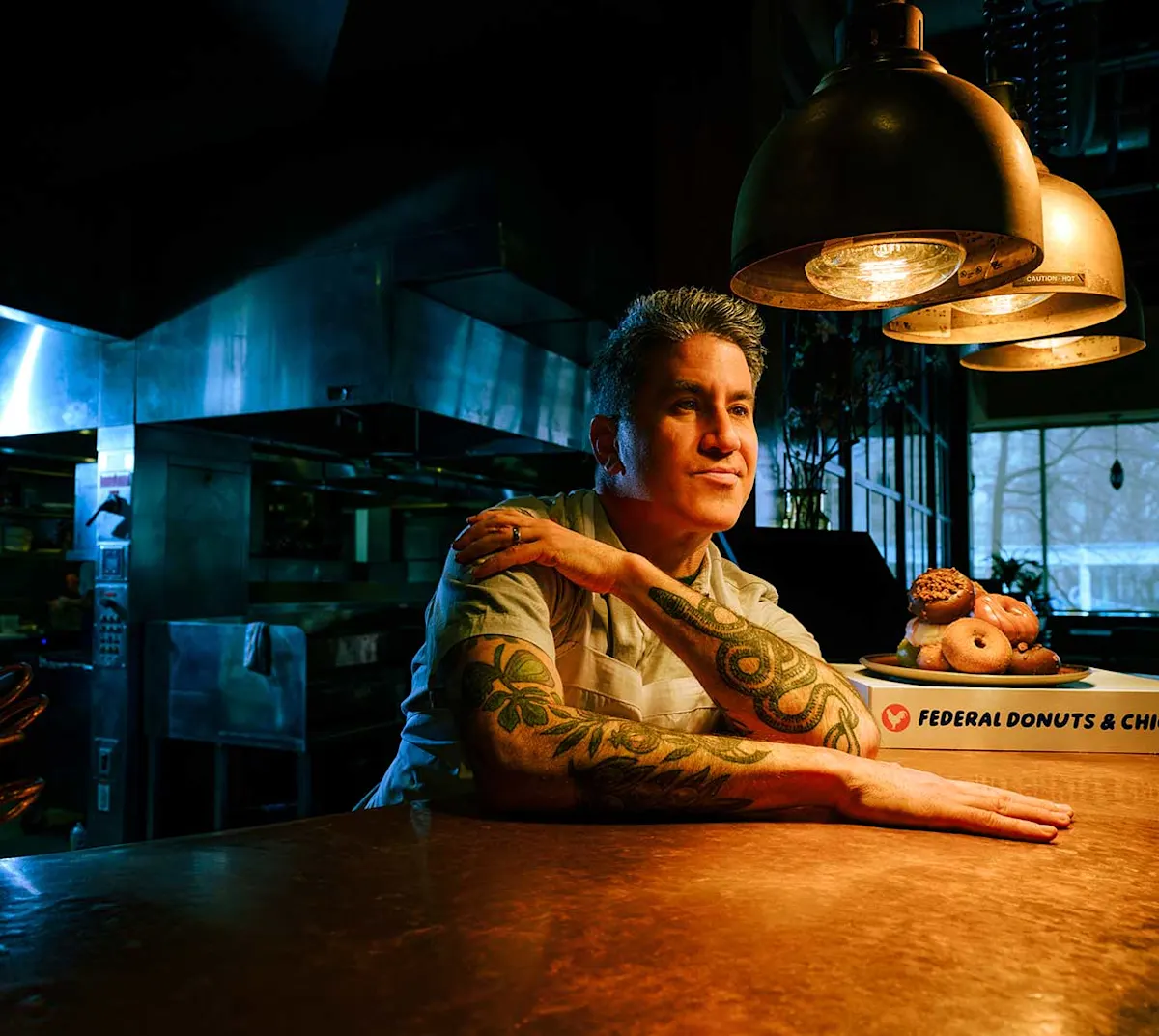 Mike Solomonov at Federal Donuts