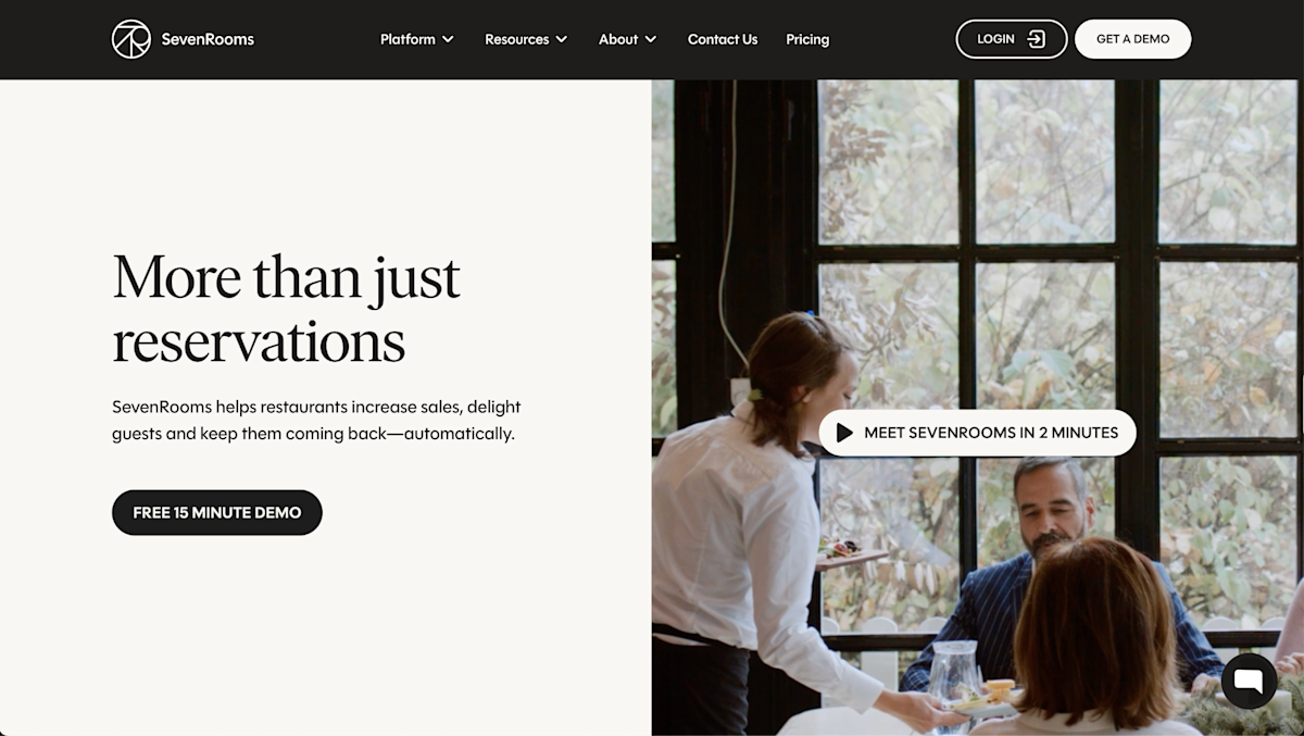 SevenRooms Homepage