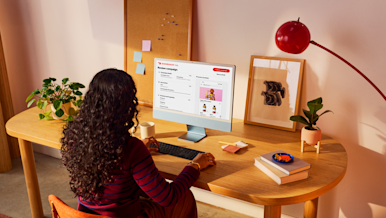 brand manager ad campaign computer shot