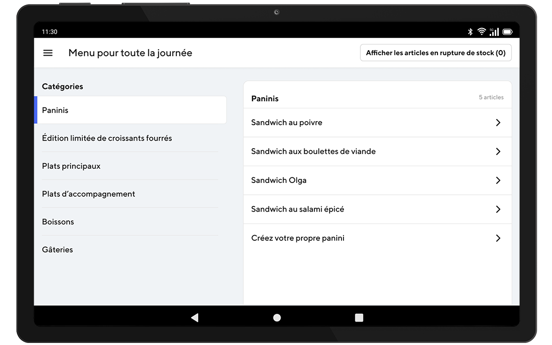 Mx - Learning Center - Set Up Your Tablet - Menu - FR-CA