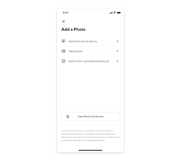 Mx Upload menu photos