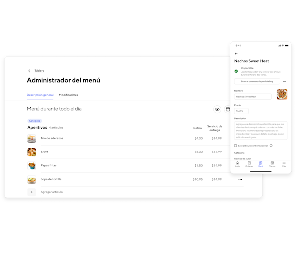 Mx Menu Management Hero SP