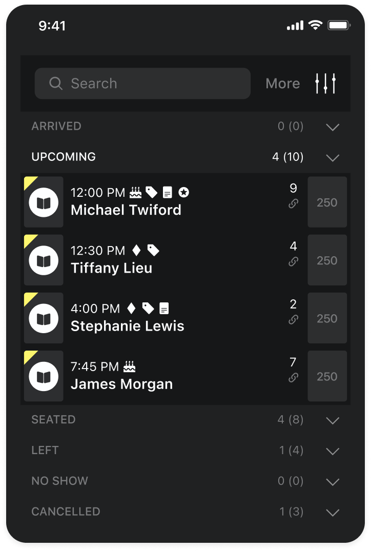 Streamline Events & Large Parties