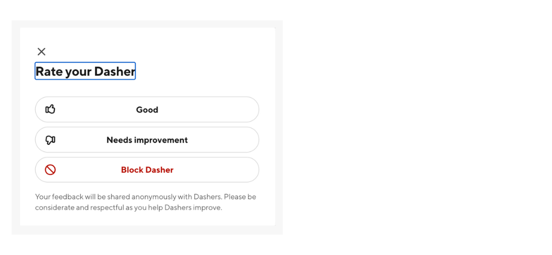 Dasher Feedback pt.2