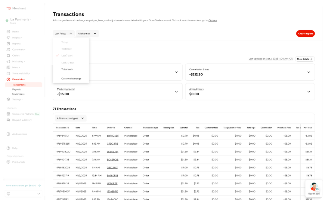 Mx - Payouts - Transactions