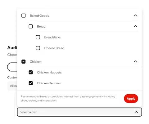 Interest Targeting UI for Ent Rx in Ads Manager