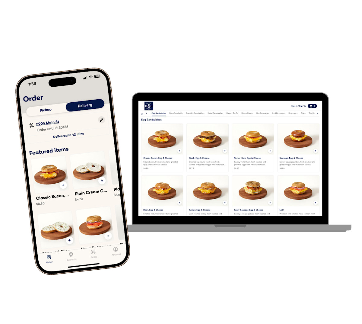 Mx H&H Bagels - DCP Online Ordering Mobile Apps screenshot