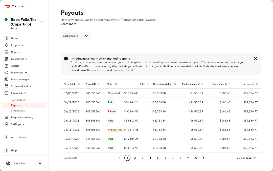MX - Learning Center - Payouts