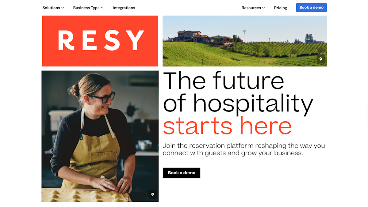 Resy Homepage