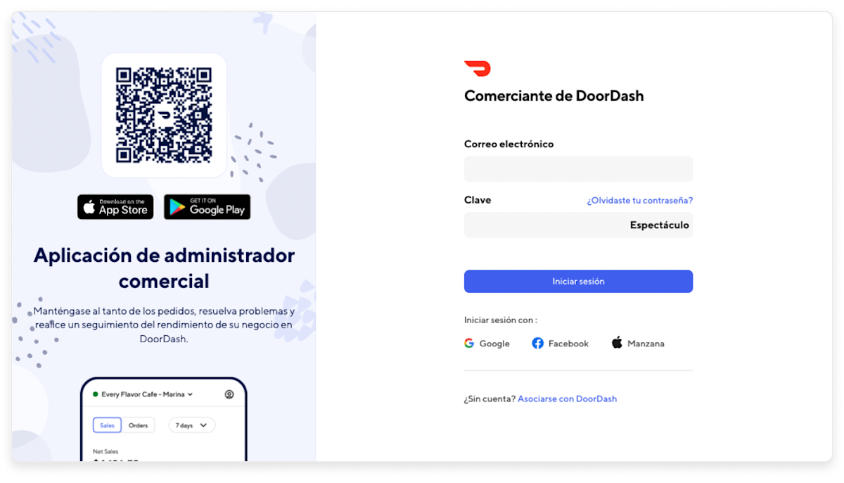 How to log in to the Merchant portal