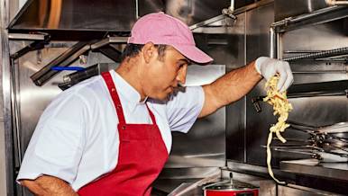 Mx restaurant kitchen chef pasta staff noodles cooking