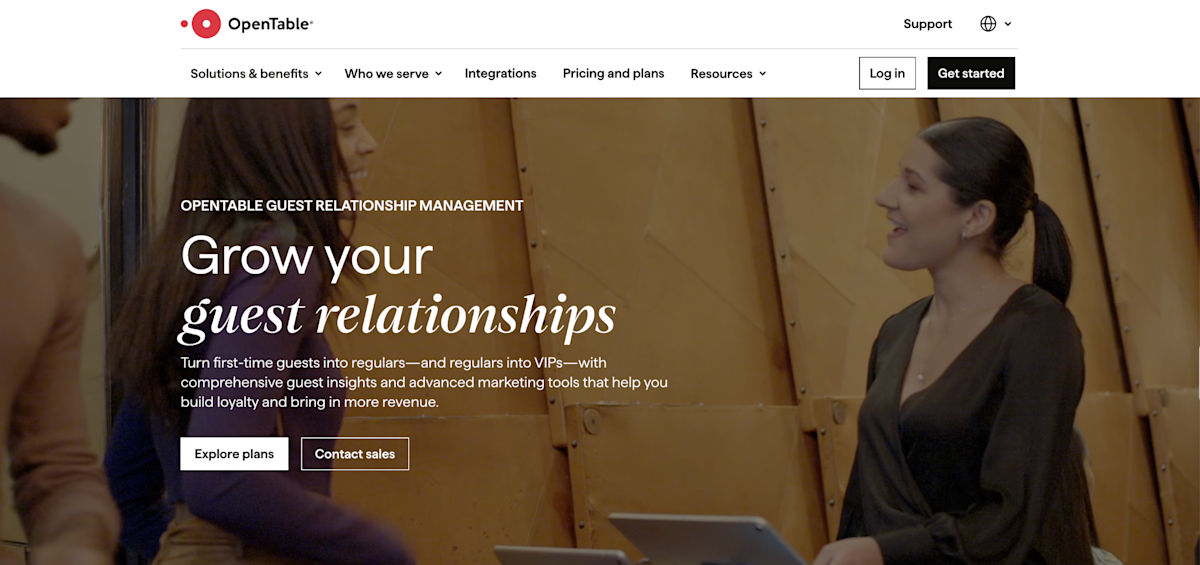 OpenTable Homepage