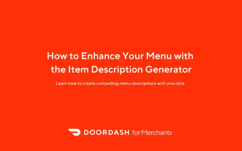 How to Enhance Your Menu with the Item Description Generator