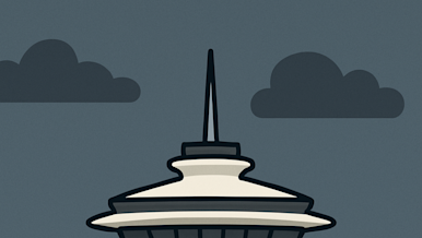space needle cartoon