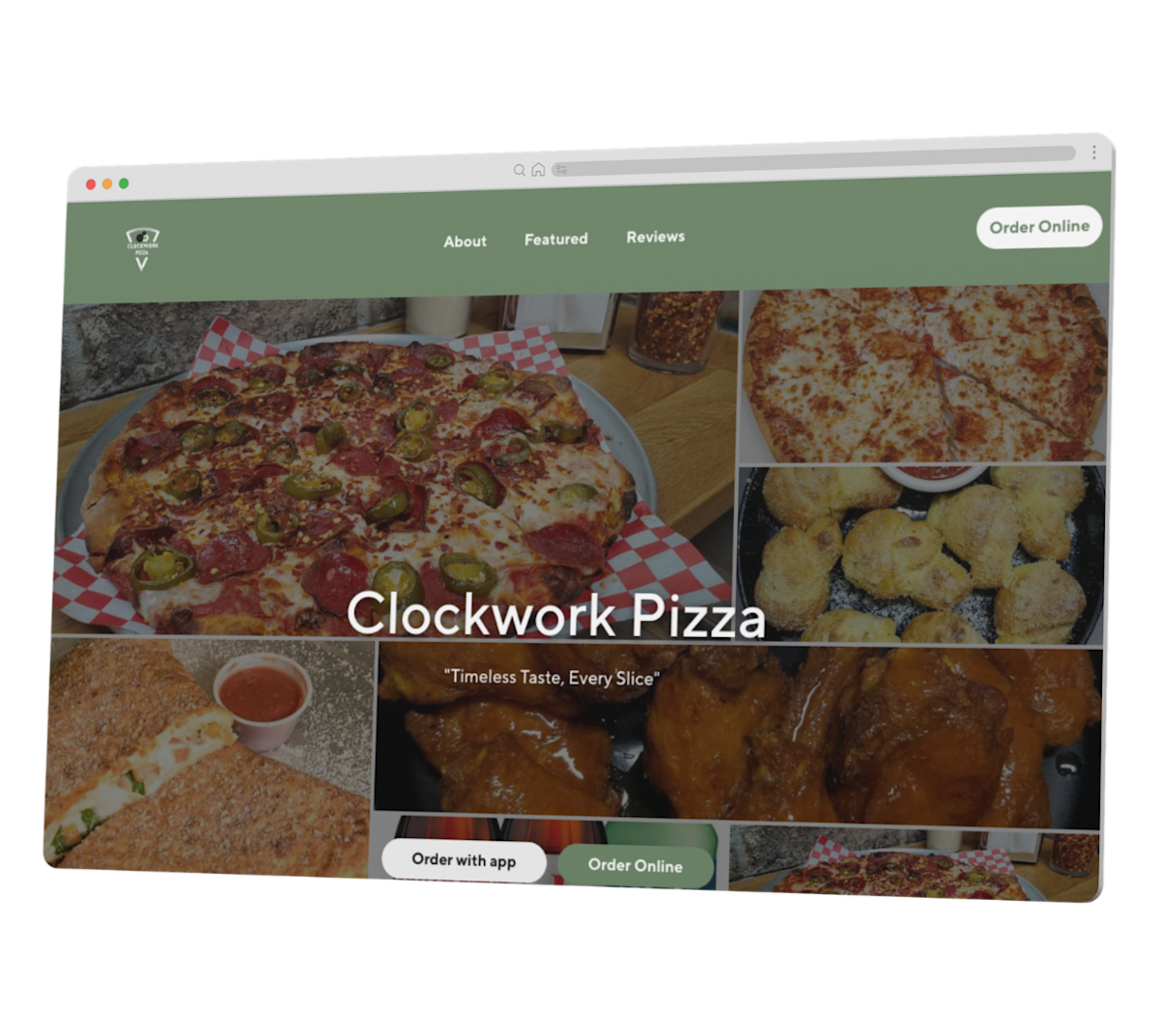 Mx Blog - Clockwork Pizza Website