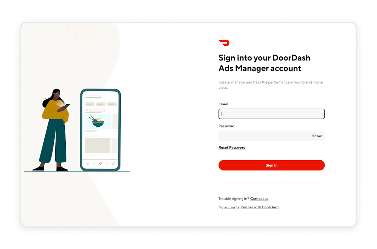 Ads Blog - How To Guides - Onboard and Get Started with Ads Manager - Login Image