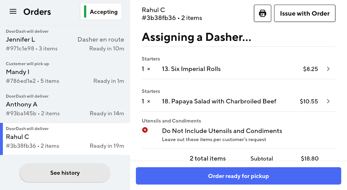 Self-Delivery Flexible Fulfillment Assigning a Dasher
