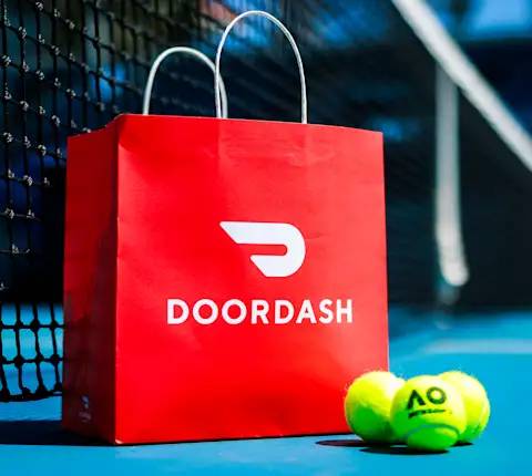 DoorDash serves up a new way for fans to order food at the Australian Open
