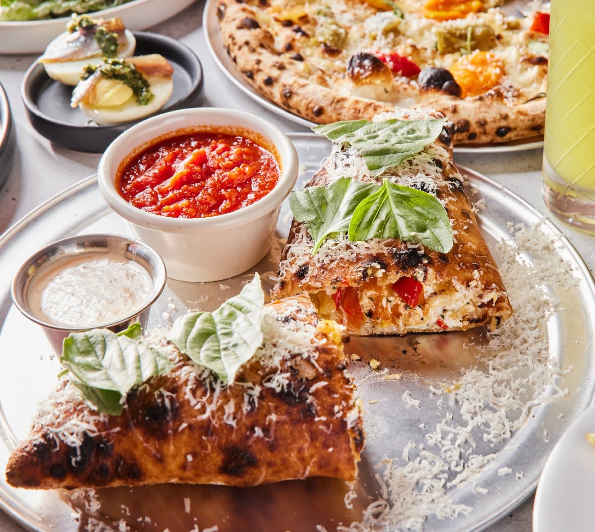 Mx Blog: Fiorella - dinner drinks calzone