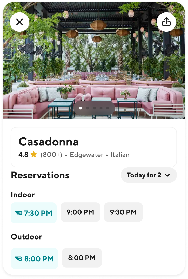 Fill More Tables with Reservations