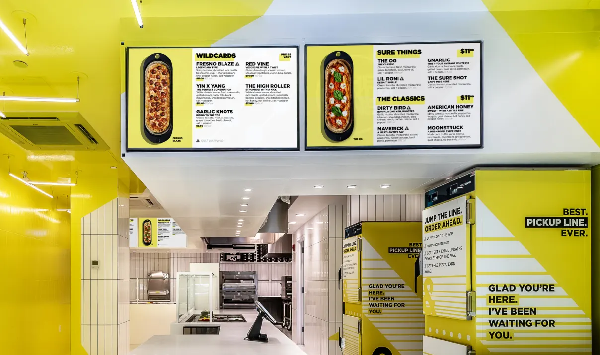 &pizza restaurant interior