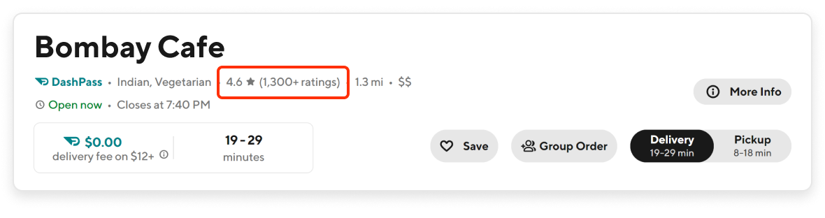Merchant Portal - In App Rating