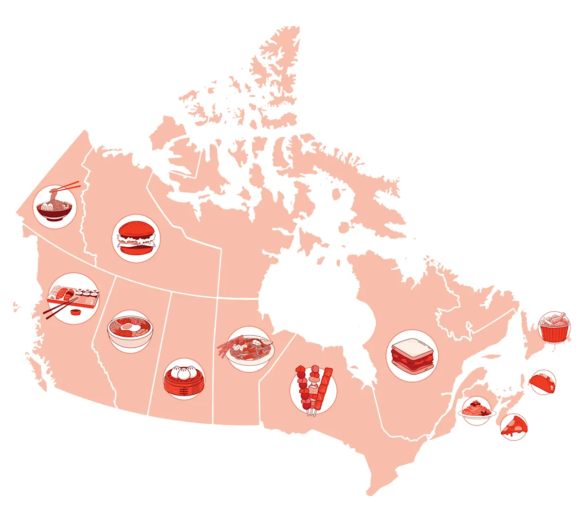 2024 DoorDash Cuisine Trends Map