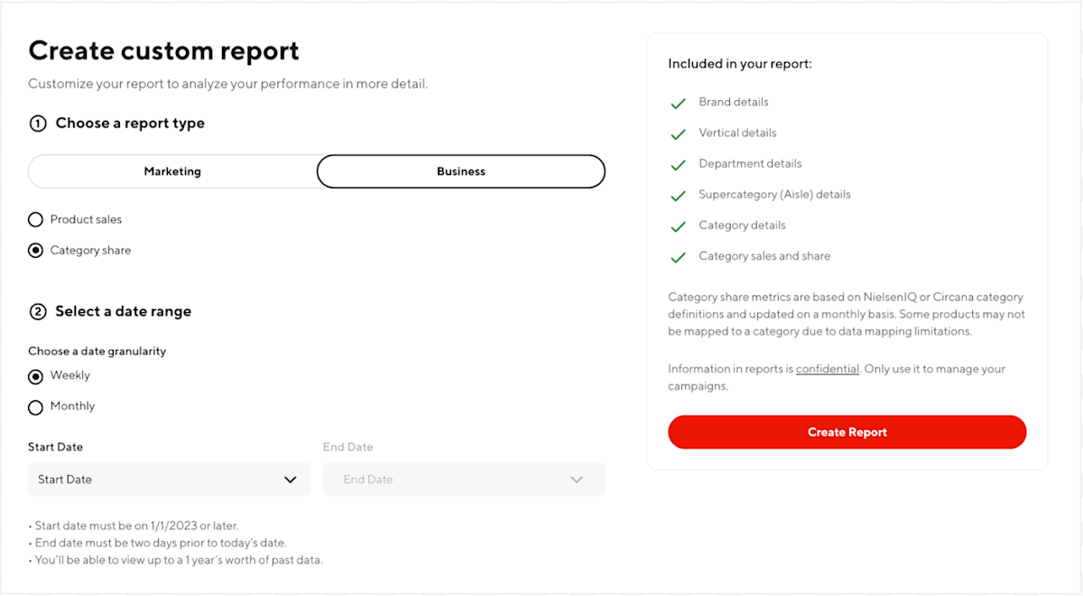 Ads reporting - new business reports