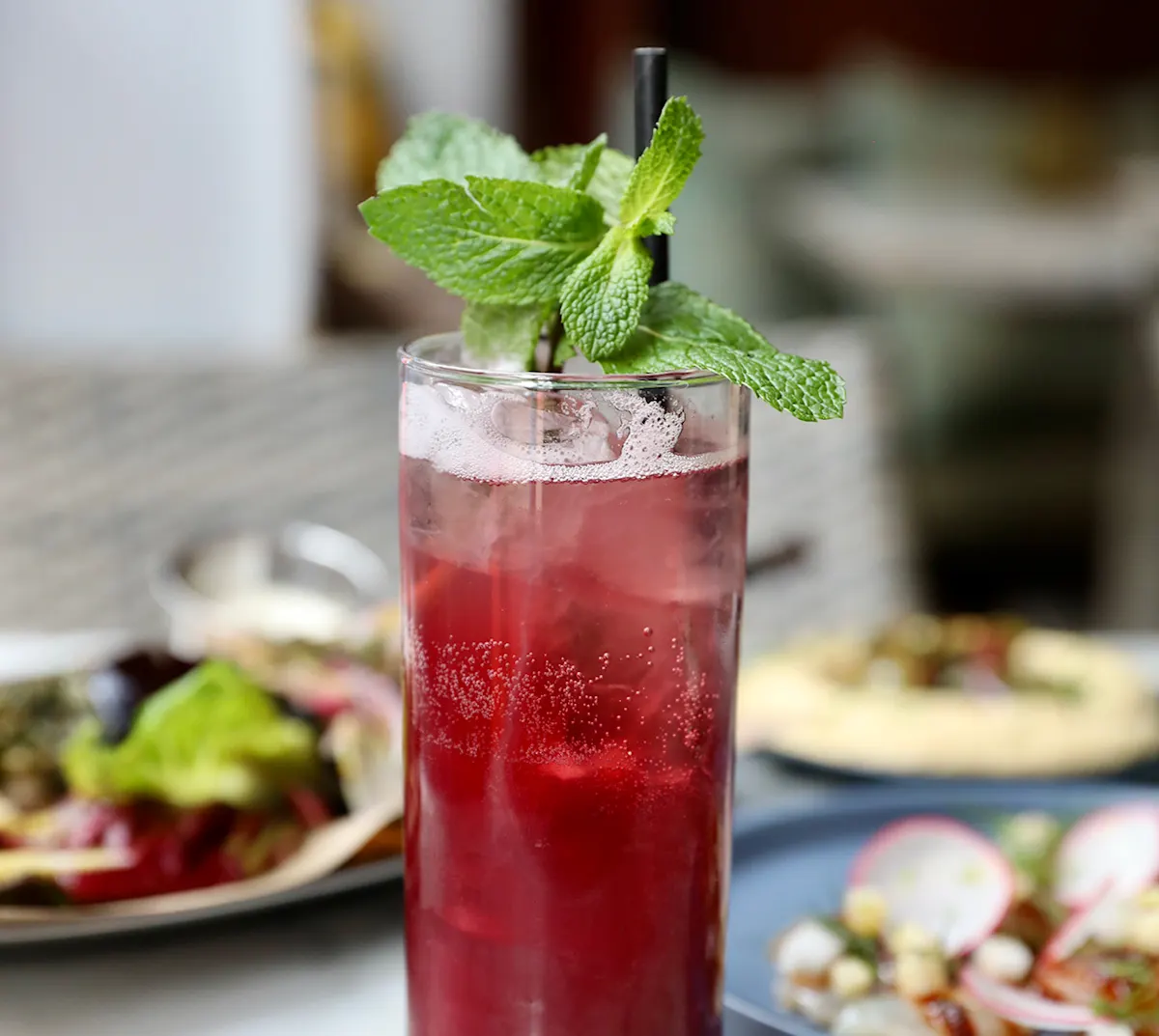 ZeroProofCocktails Shuka pomegranatefizz feature