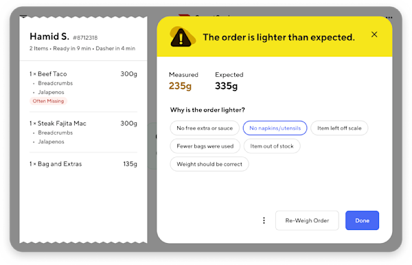 Mx (US) - Smart Scales - Weigh Orders - Static Image