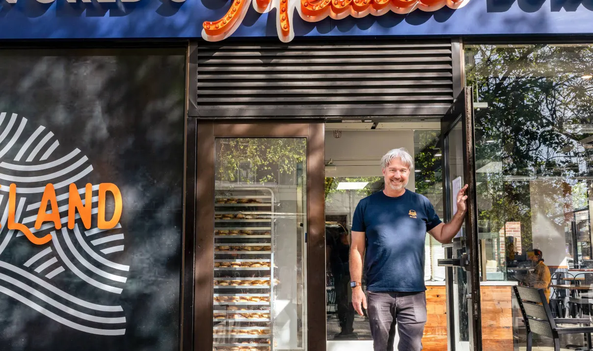 Owner Sean Reiter standing in front of the Melt