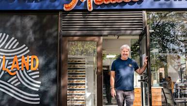 Owner Sean Reiter standing in front of the Melt