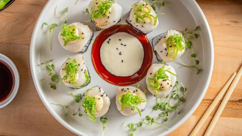 sushi top down