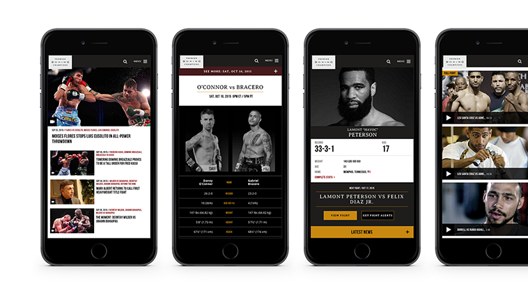 Premier Boxing Champions mobile devices