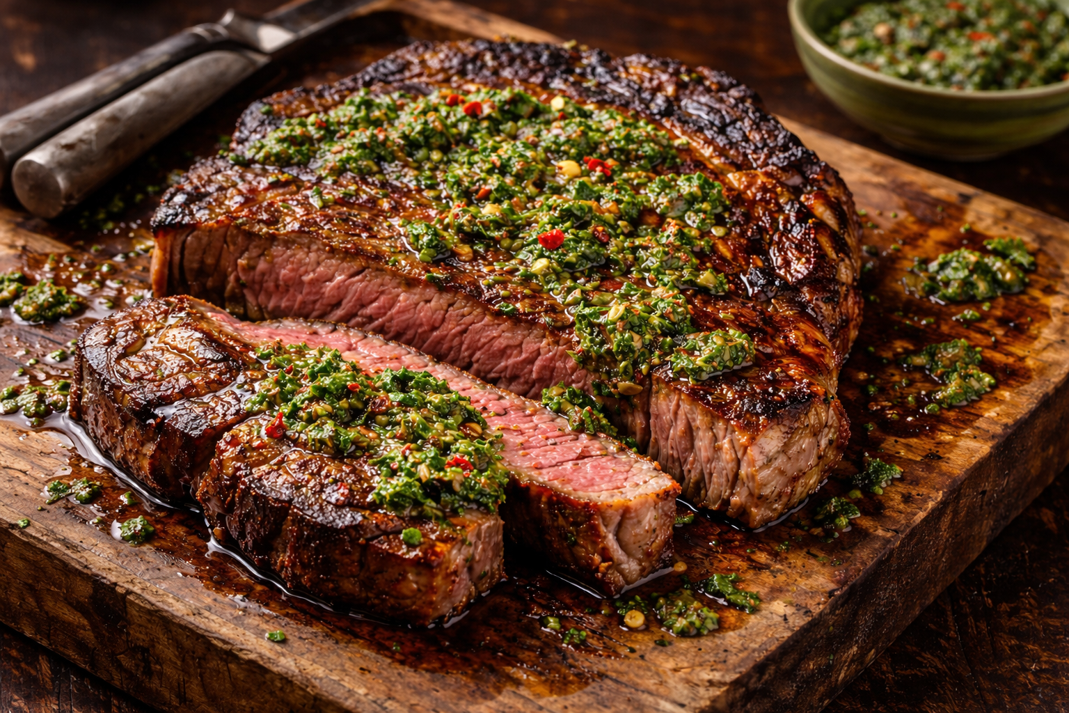Ribeye con Chimichurri