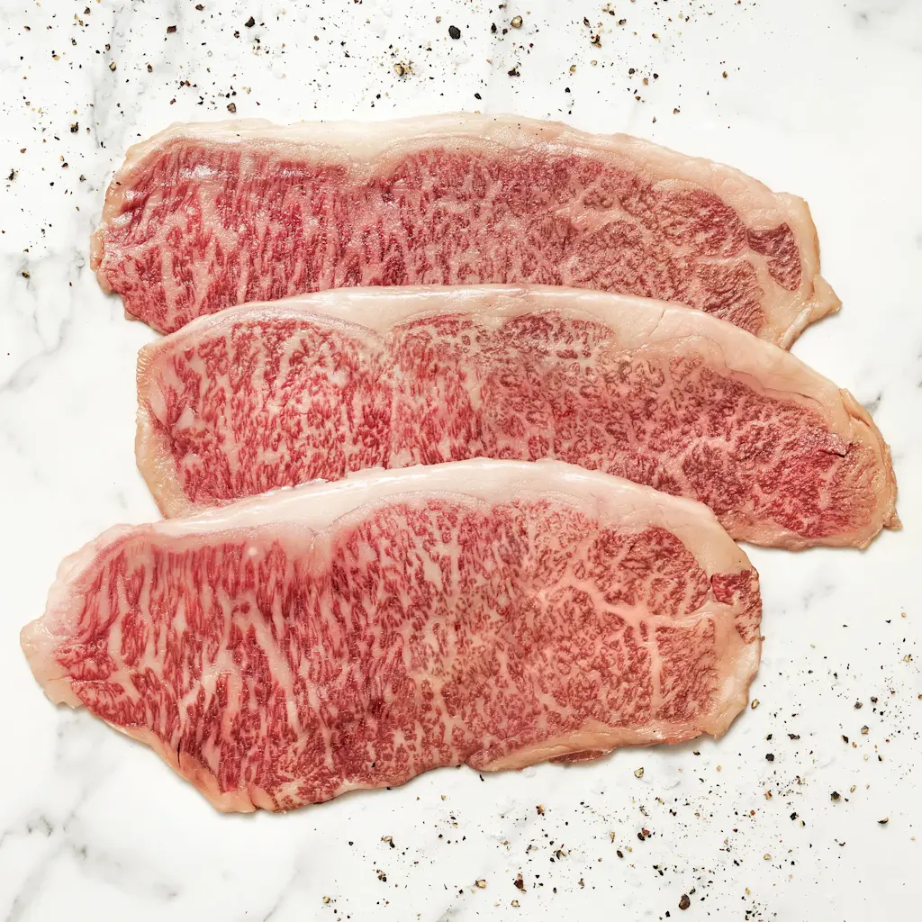 1862 WF RAW A5 Wagyu Beef Thin NY Strip Steak Beef