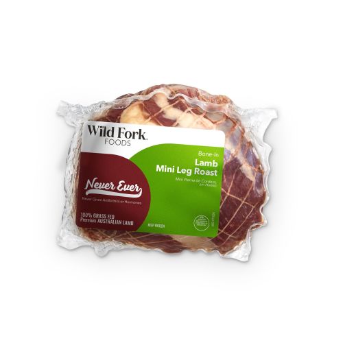 5108 WF PACKAGED Grass Fed Boneless Mini Leg Lamb Roast Specialty Meats
