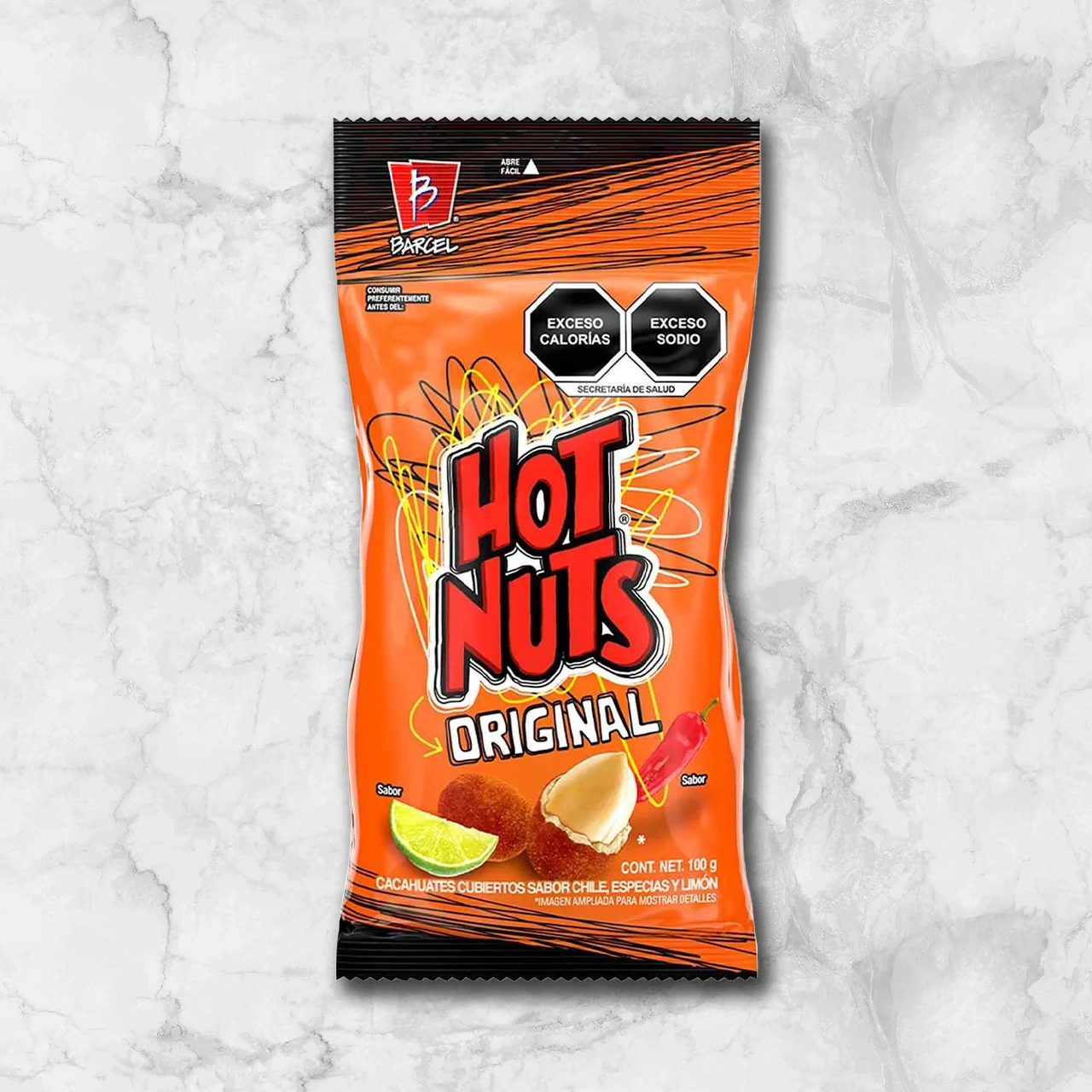 82371 WFMex Packaged HOT NUTS ORIGINAL 100G Abarrotes