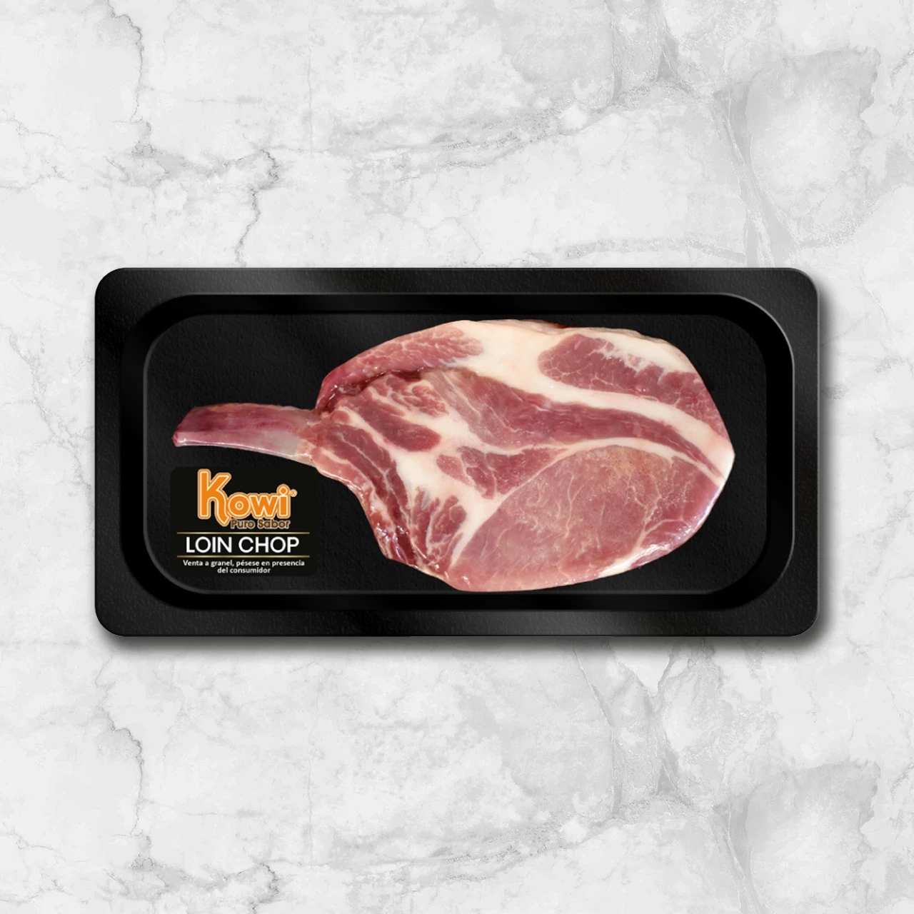 81707 WFMex Packaged Loin Chop de Cerdo Kowi Cerdo