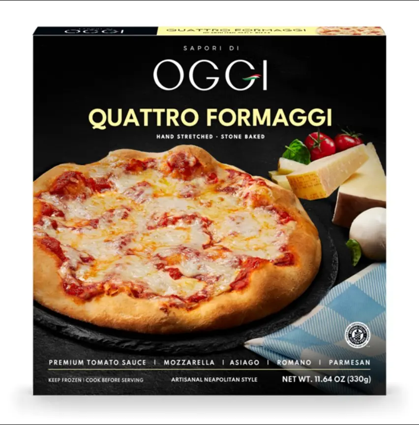 8149 PACKAGED Quattro Formaggi Gluten Free Pizza - Oggi