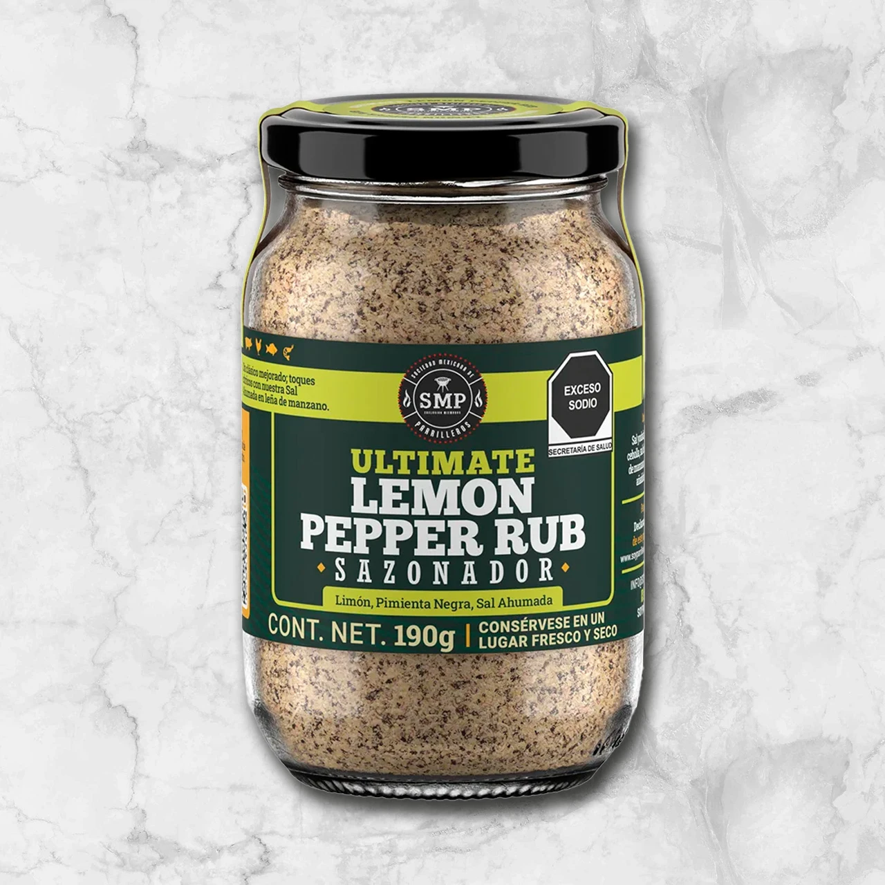 82213 WFMex Packaged SAZONADOR ULTIMATE LEMON PEPPER 190G Secos