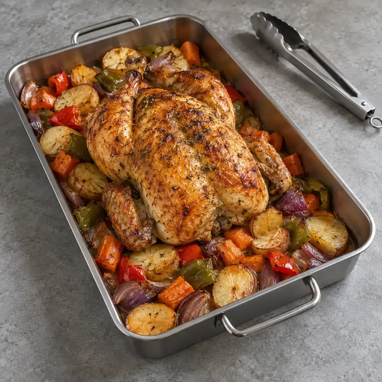 Pollo entero al horno