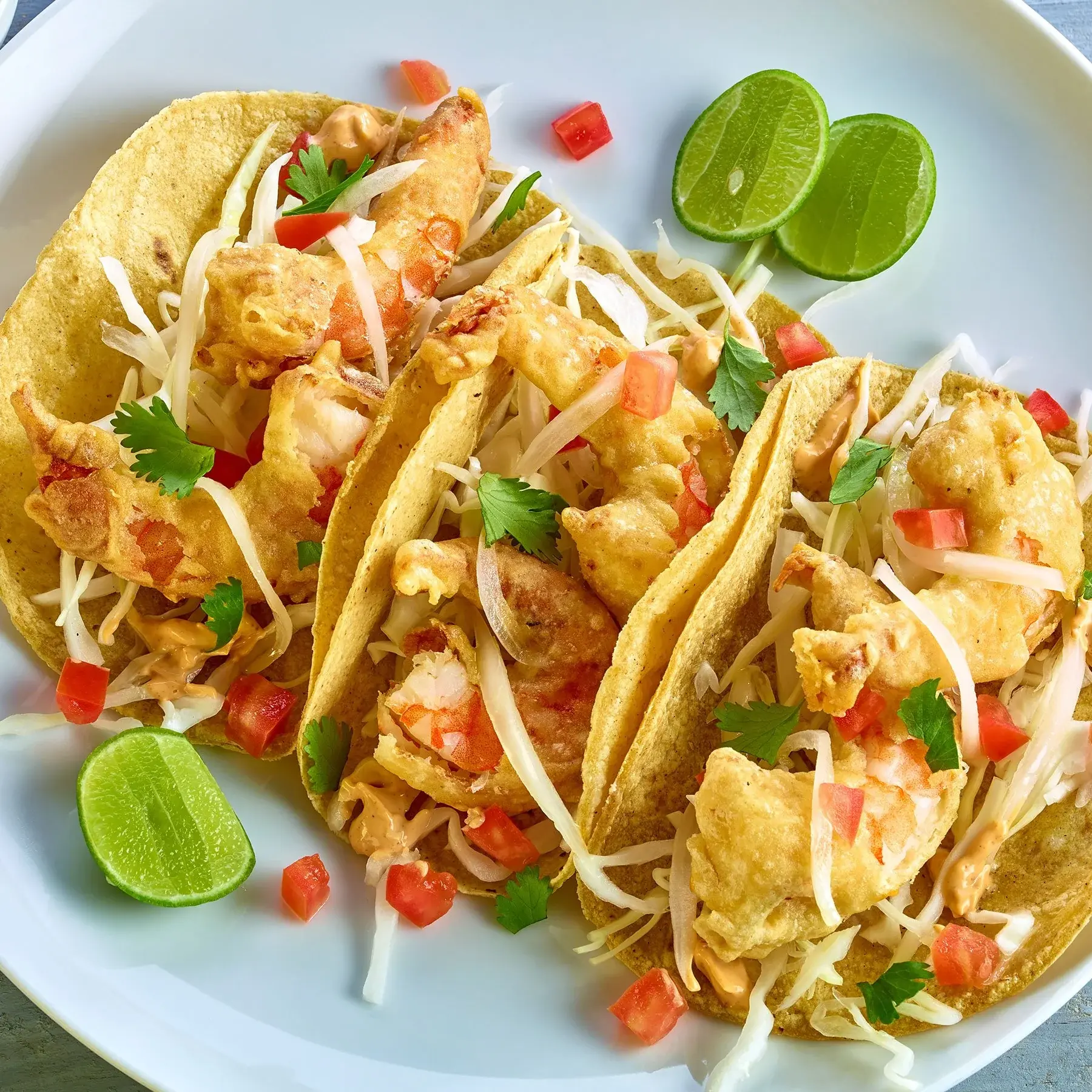 TACOS DE CAMARÓN ESTILO BAJA