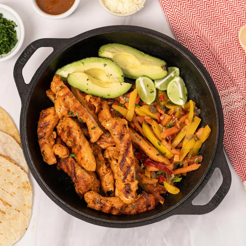 Fajitas de Pechuga de Pollo Adobadas