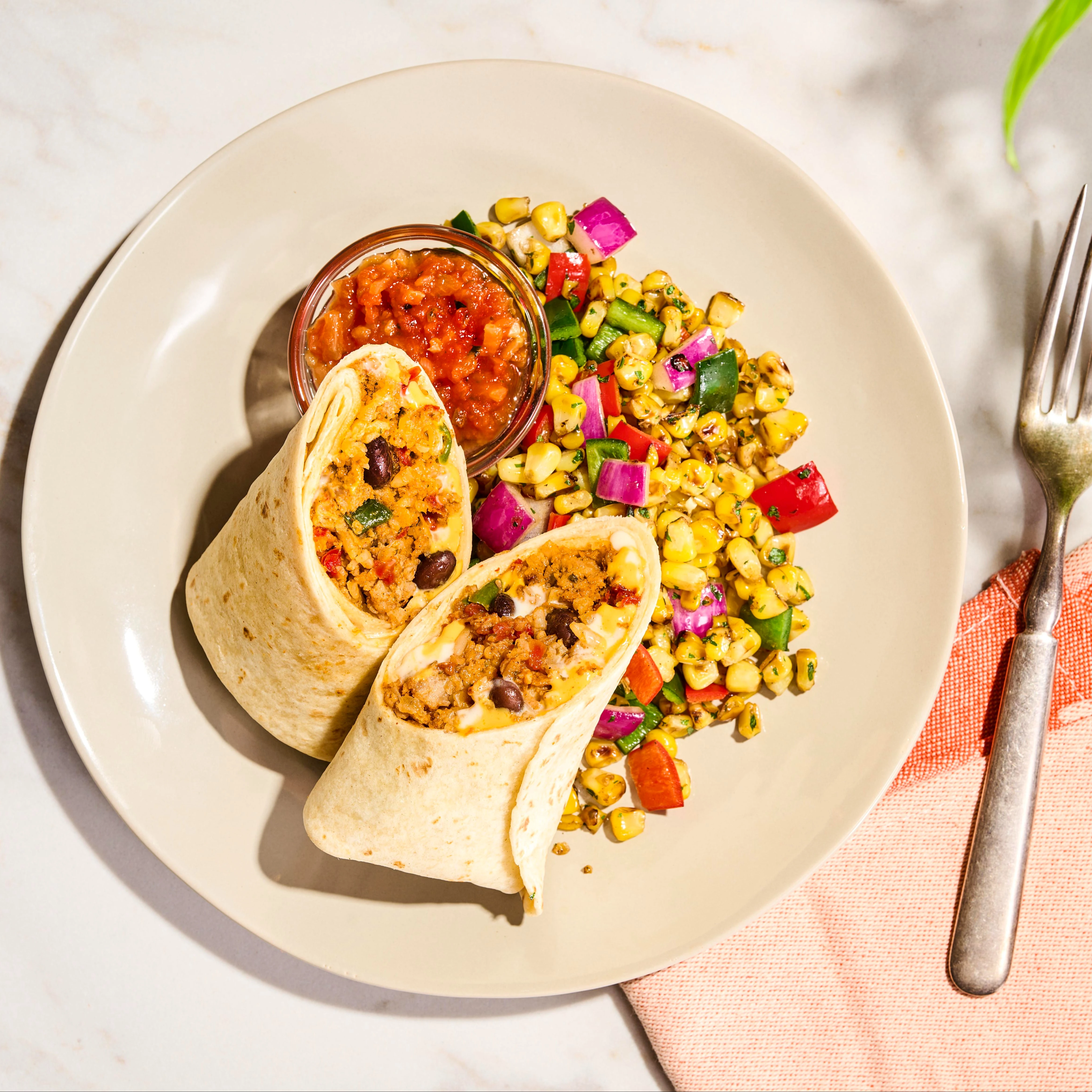 8111 PLATED Bean & Cheese Burrito