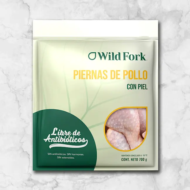 80329 WFMex Packaged PIERNAS DE POLLO CON PIEL Aves