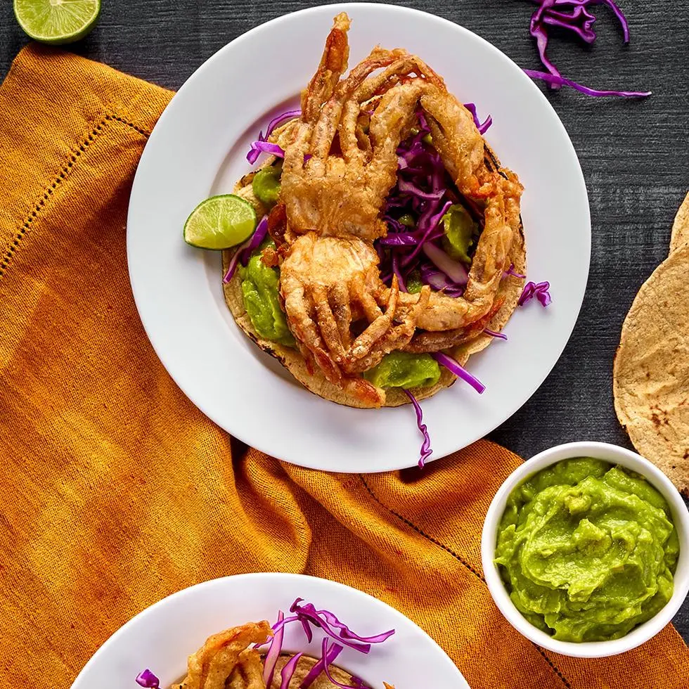 TACOS DE JAIBA SUAVE FRITA