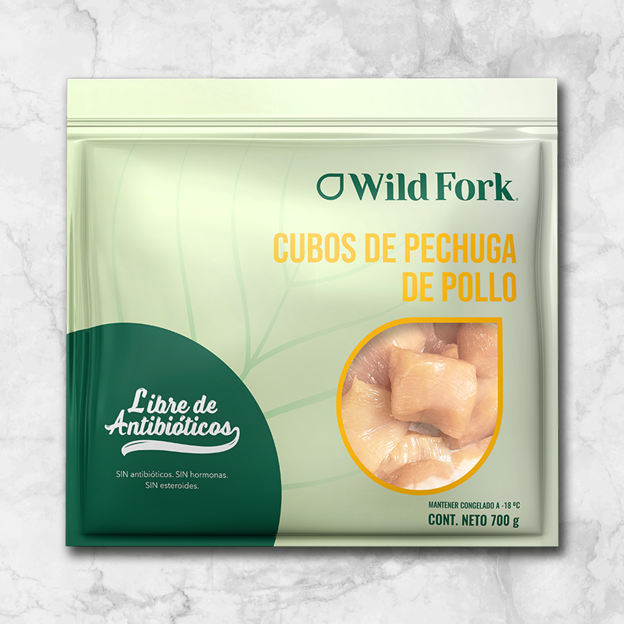81968 WFMex Packaged CUBOS DE PECHUGA DE POLLO ABF Pollo