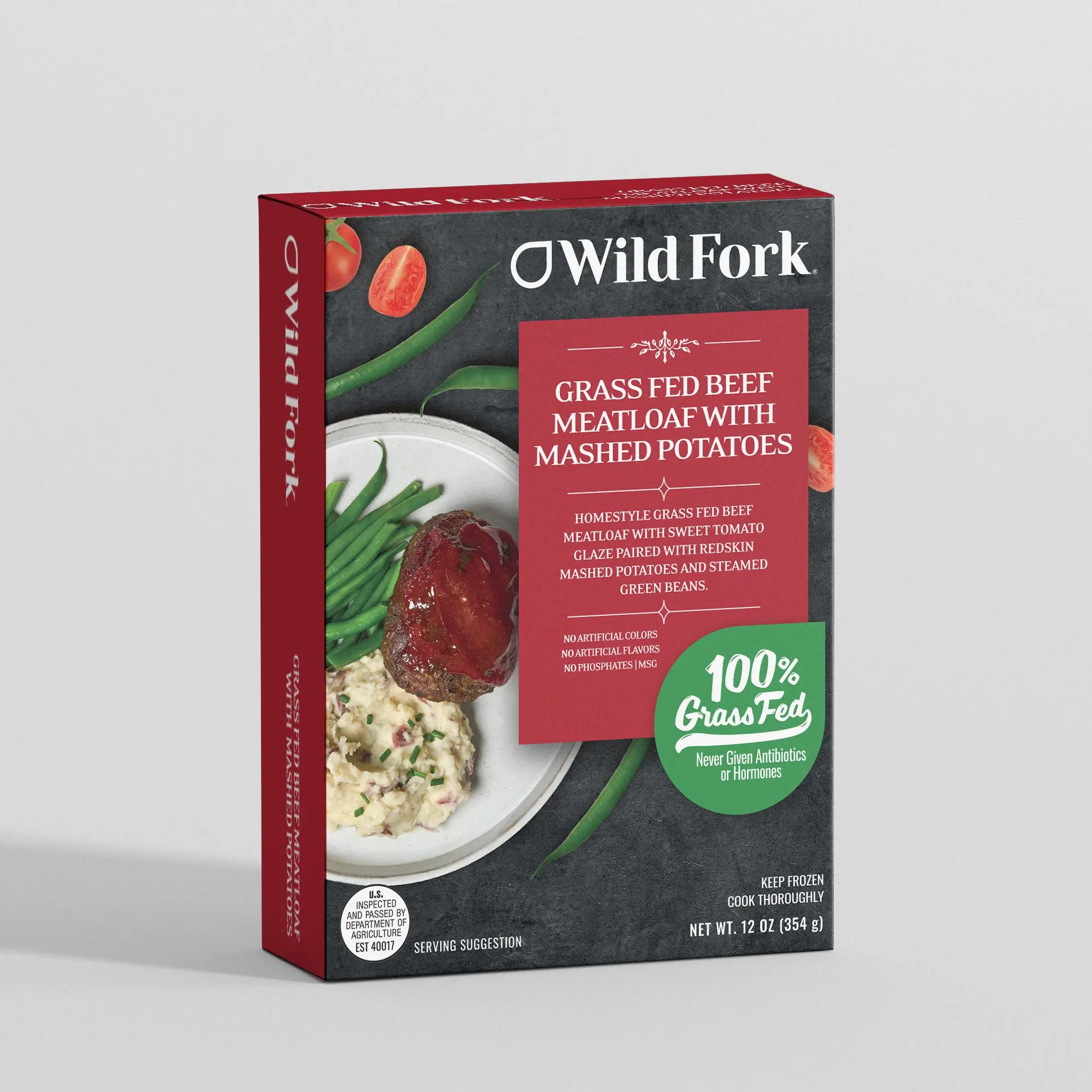 8082 WF PACKAGED Homestyle Meatloaf Grass Fed READY MEAL